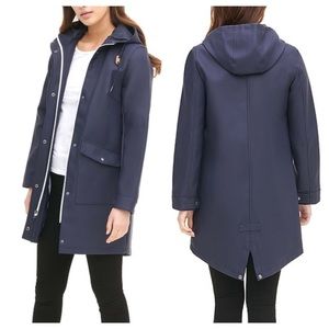 Levi's Women's Navy Hooded Trench Coat
